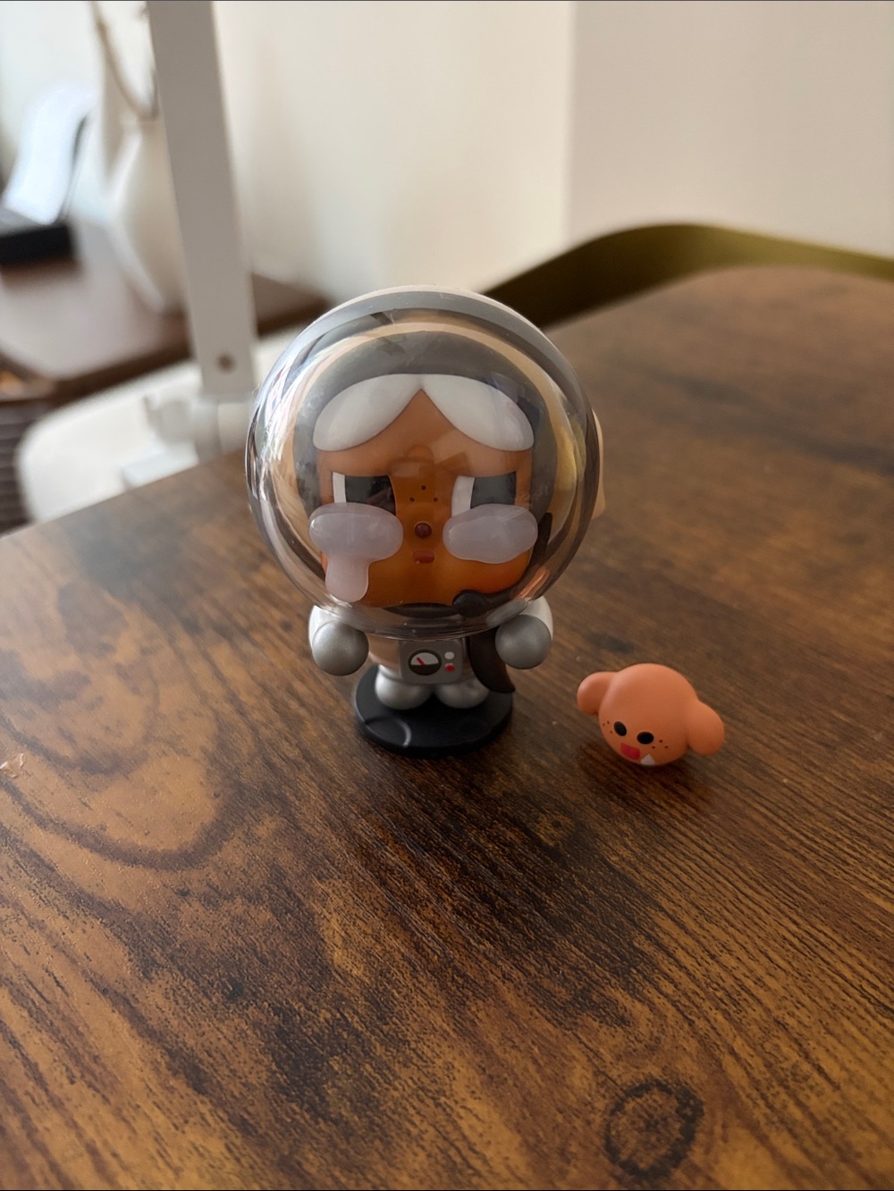 Kids Space Explorer Figurine with Pet Companion - Pink & Gray card and box